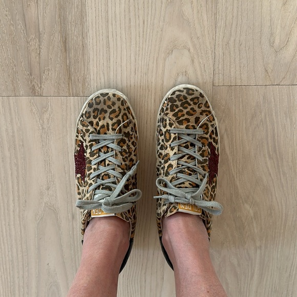 Golden Goose Women's Super-Star in leopard print leather - Picture 7 of 7